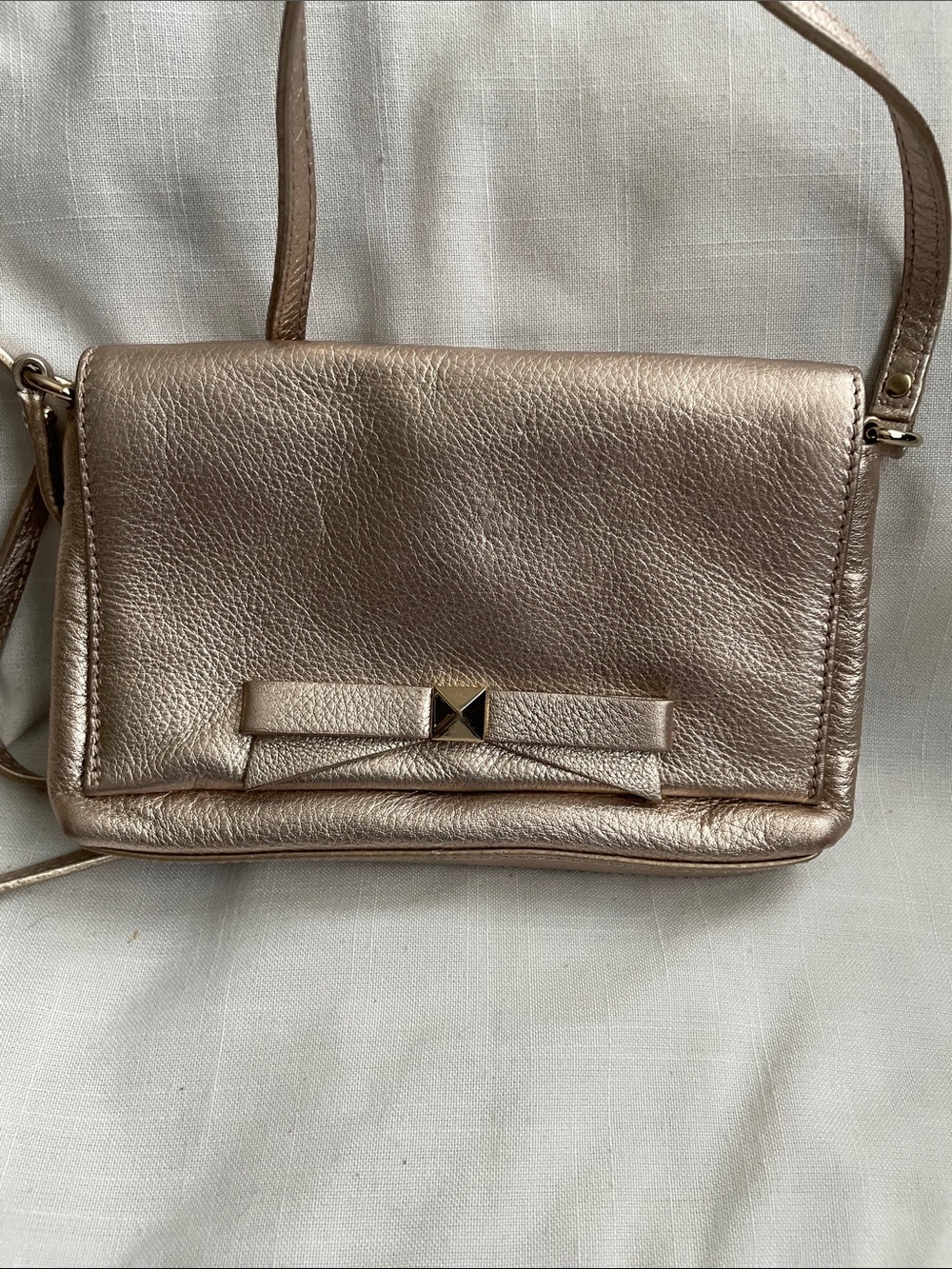 Kate Spade Metallic Crossbody EUC